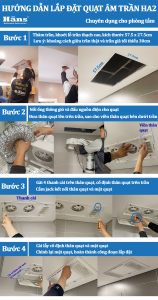 lắp đặt quạt sưởi âm trần Hans