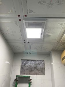 Quạt sưởi nhà tắm lắp trên trần nhôm