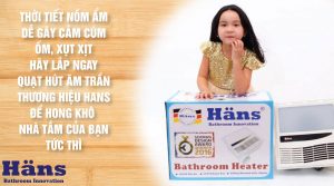độ bền thiết bị sưởi phòng tắm Hans