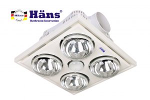 phòng tắm nhỏ nên dùng đèn sưởi mấy bóng