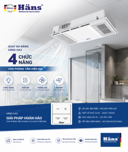 Quạt âm trần đa năng 4 trong 1 là gì? Khi nào nên lắp HA2?