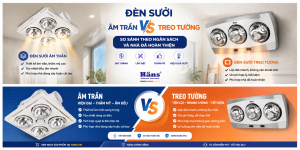 Đèn sưởi âm trần và treo tường