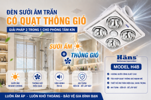 Đèn sưởi âm trần có quạt thông gió: Giải pháp 2 trong 1 cho phòng tắm kín – Có đáng mua?