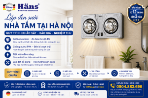 lắp đèn sưởi nhà tắm Hà Nội