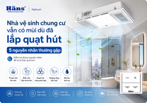 nhà vệ sinh chung cư vẫn có mùi