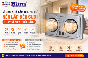 đèn sưởi nhà tắm chung cư