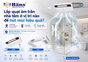 vị trí lắp quạt âm trần nhà tắm