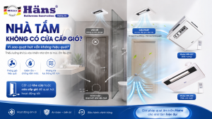 nhà tắm không có cửa cấp gió