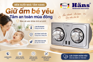 trẻ sơ sinh có nên dùng đèn sưởi nhà tắm không