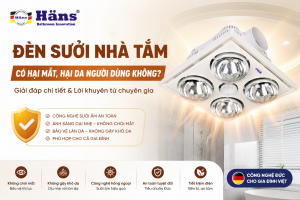 đèn sưởi nhà tắm có hại không