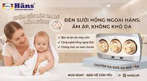Đèn sưởi có làm khô da trẻ em không