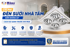 chi phí đèn sưởi nhà tắm